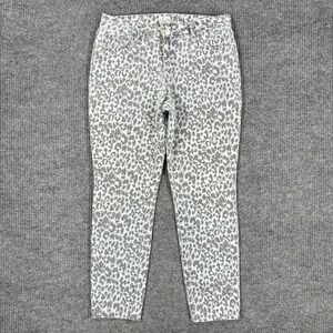 S & Co Womens Skinny Jeans Size 8 Animal Print Stretch Mid Rise Casual
